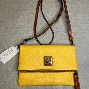 Rooney & Bourke NWT yellow leather crossbody purse